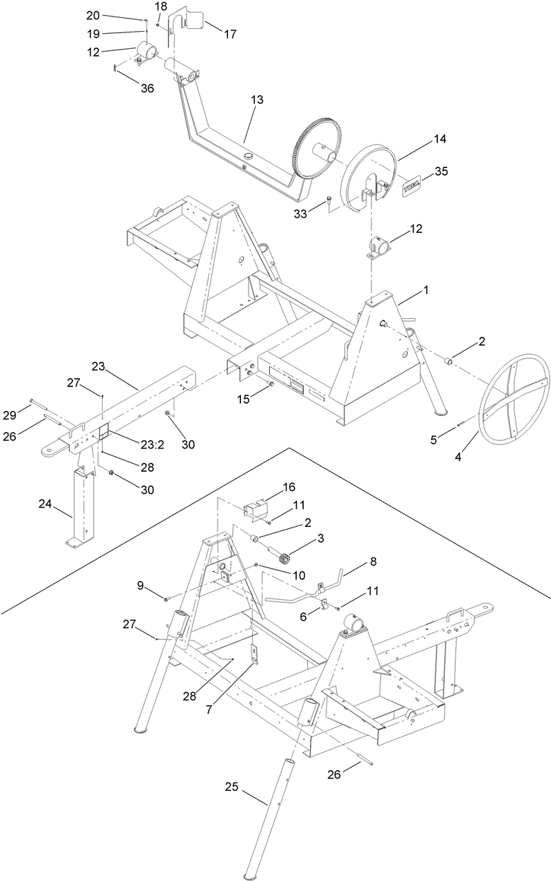 Frame and Yoke Assembly