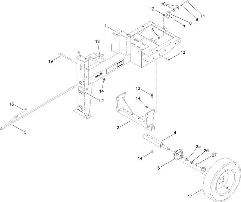Frame and Axle Assembly