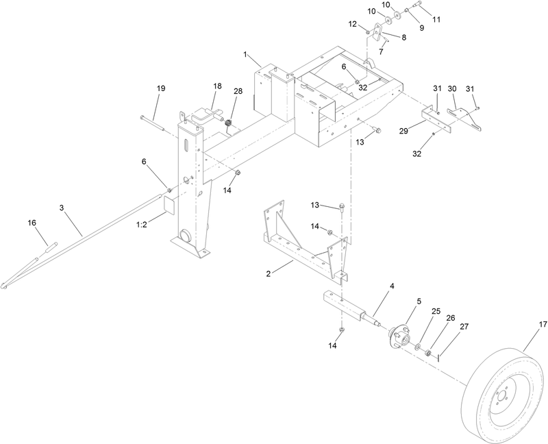 Frame and Axle Assembly