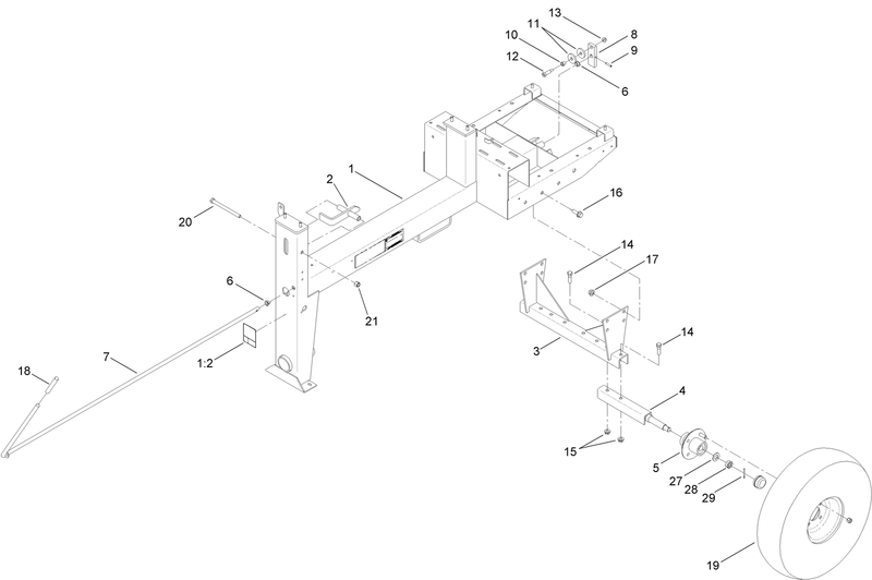 Frame and Axle Assembly