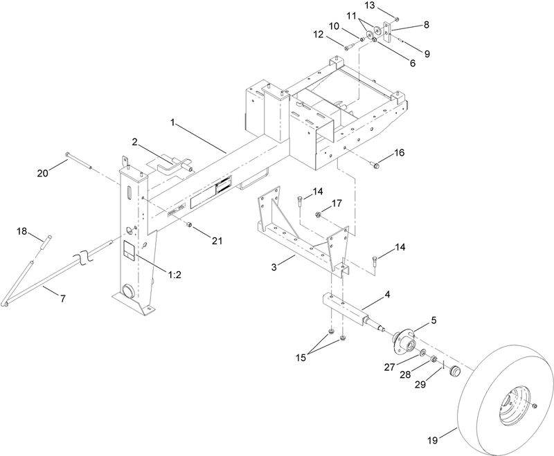 Frame and Axle Assembly