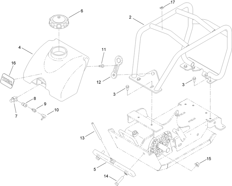 Roll Cage and Water Tank Assembly