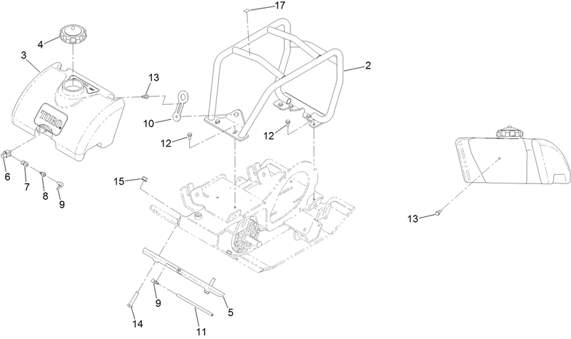 Roll Cage and Water Tank Assembly