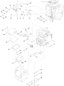 Engine and Air Filter Assembly