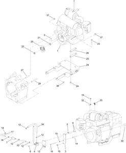 Engine and Air Filter Assembly