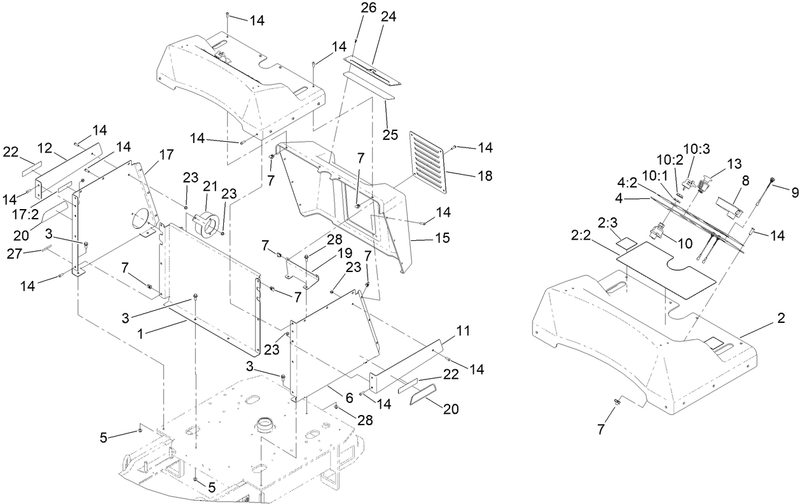Tower and Hood Assembly