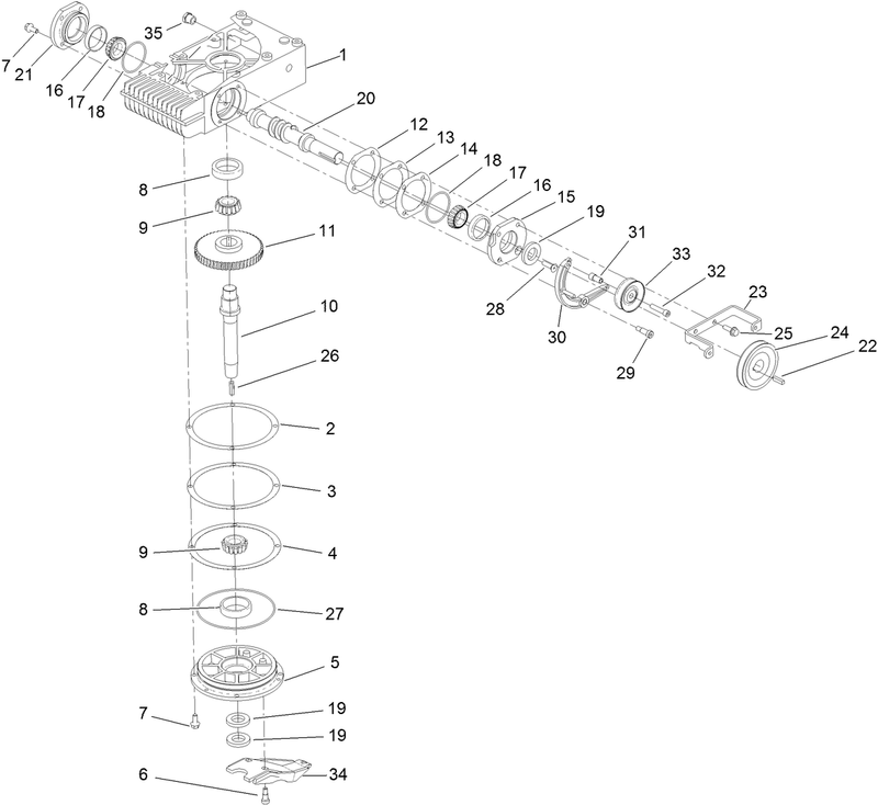 Gearbox Assembly No 125 4991