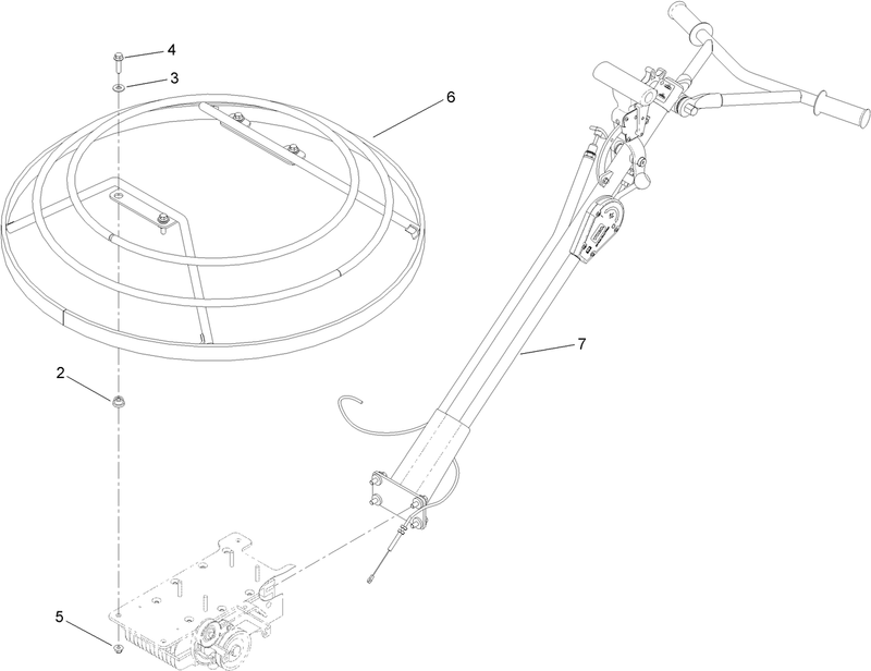46 Inch Pro Pitch Handle and Guard Assembly