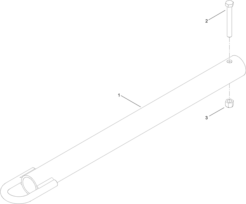 31 Inch Pintel Tow Pole Hitch Assembly