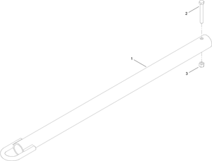50 Inch Pintel Tow Pole Hitch Assembly