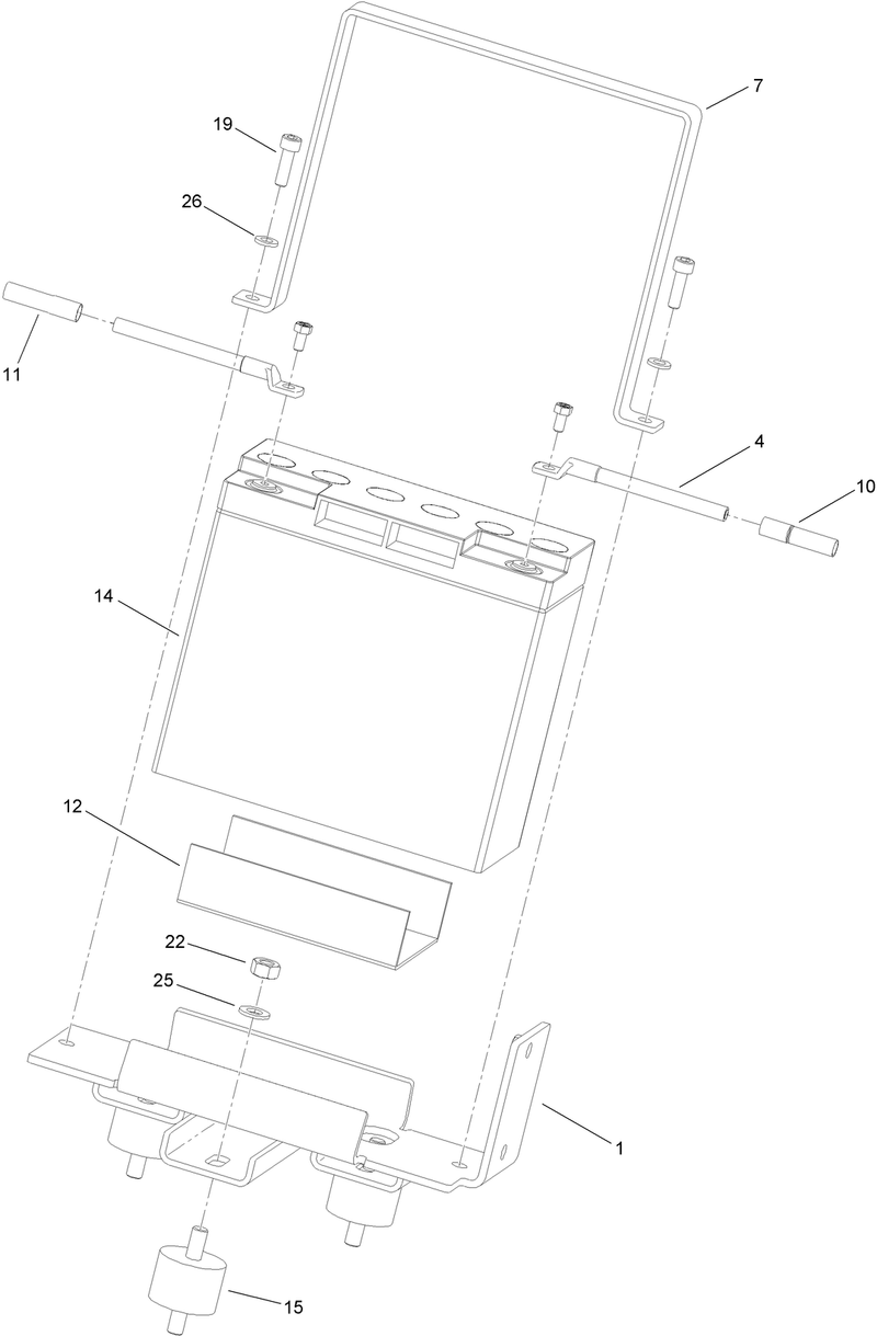 Battery Carrier Assembly No 127 5064