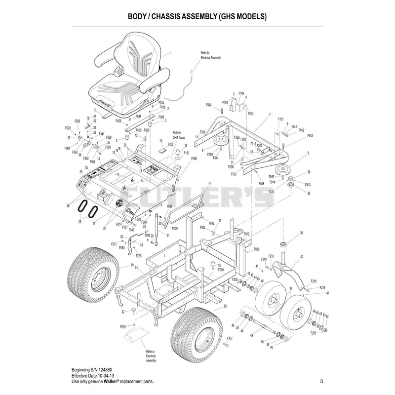 Body Chassis Assembly GHS Models