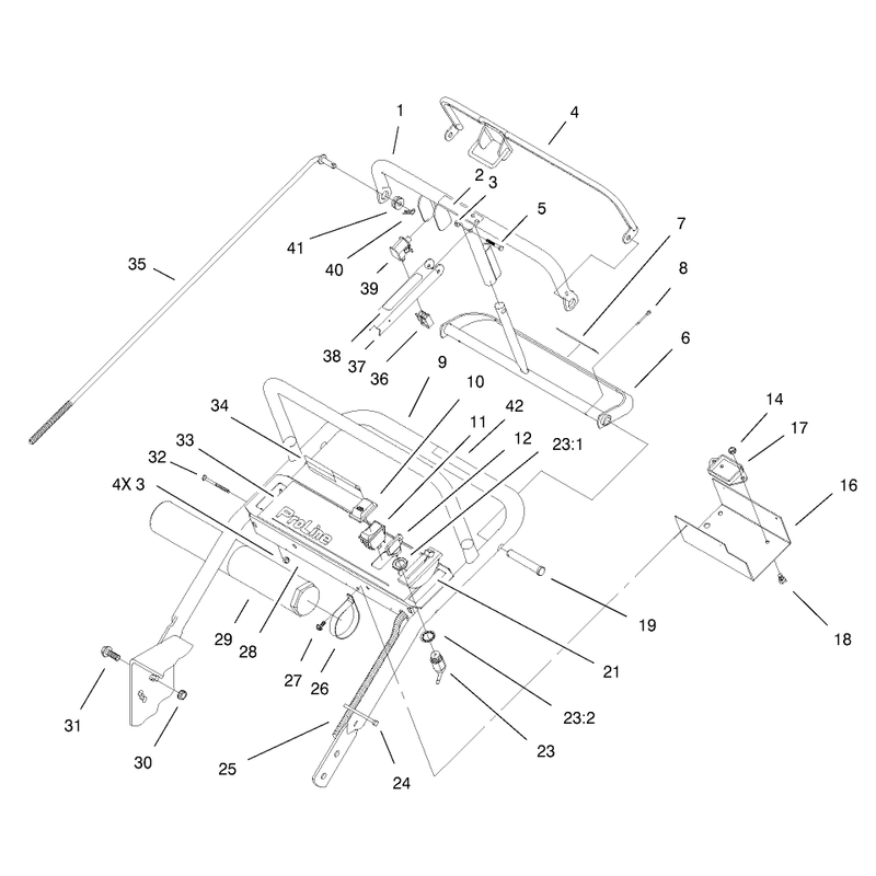 Handle and Control Panel Assembly
