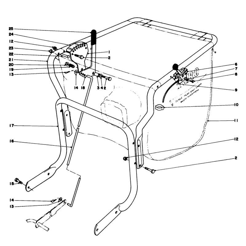 Controls and Handle Assembly Model 62912