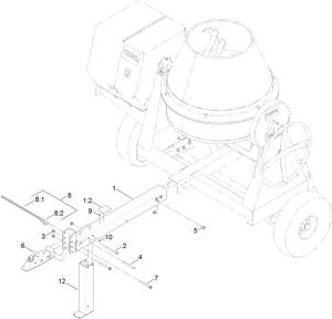 Stamped Tow Pole Kit Assembly