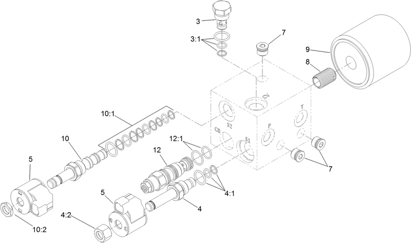 Hydraulic Manifold Assembly No 132 8989