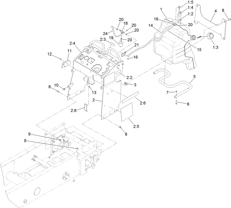 Fuel Tank and Tower Assembly