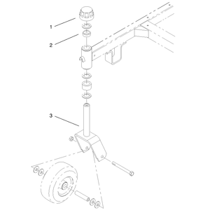 Caster Fork Assembly