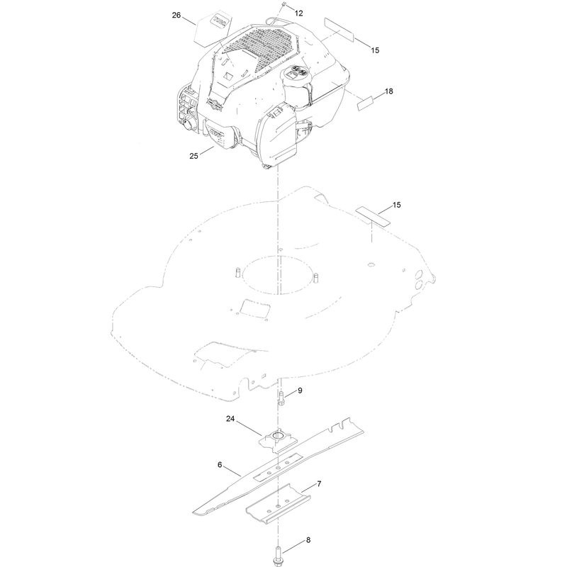 Engine and Blade Assembly