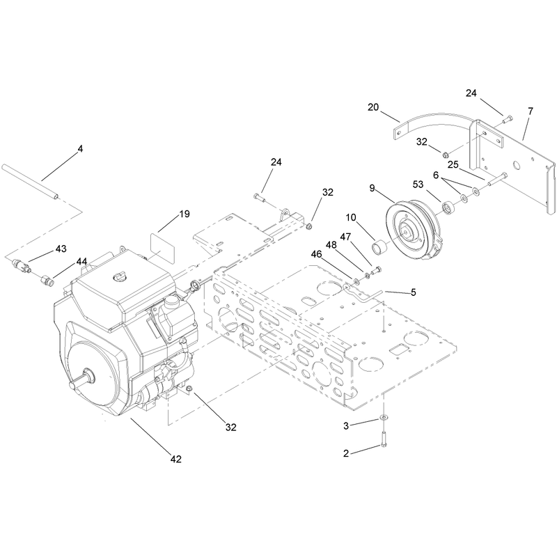 Engine and Clutch Assembly