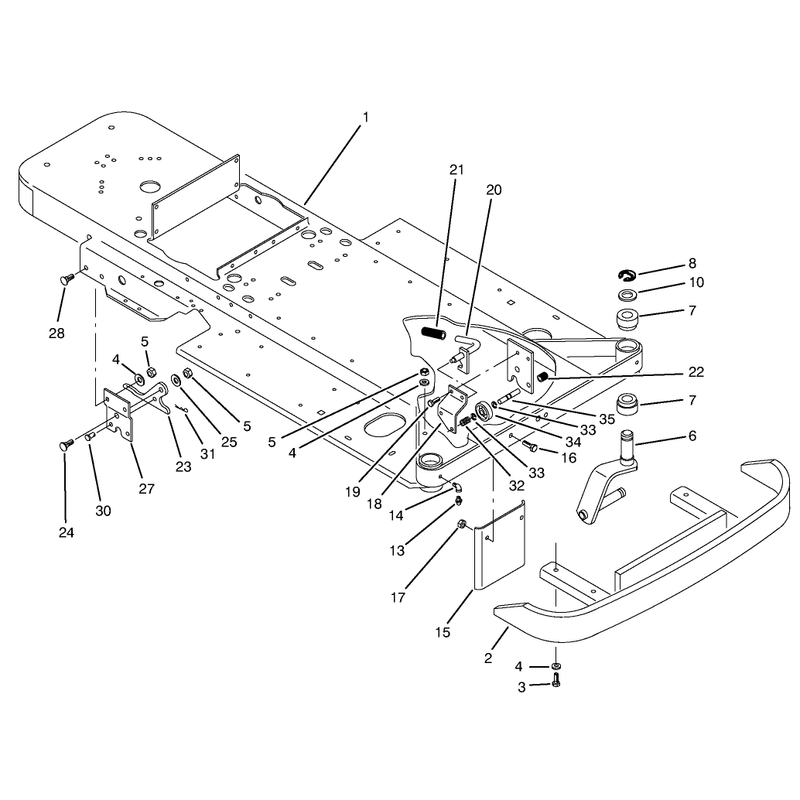 Frame and Front Wheel Fork Assembly