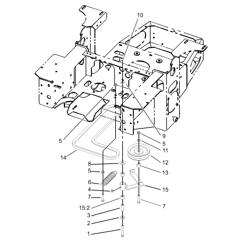 Pump Idler and Belt Assembly