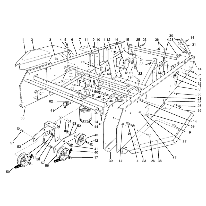 Frame and Jackshaft Assembly