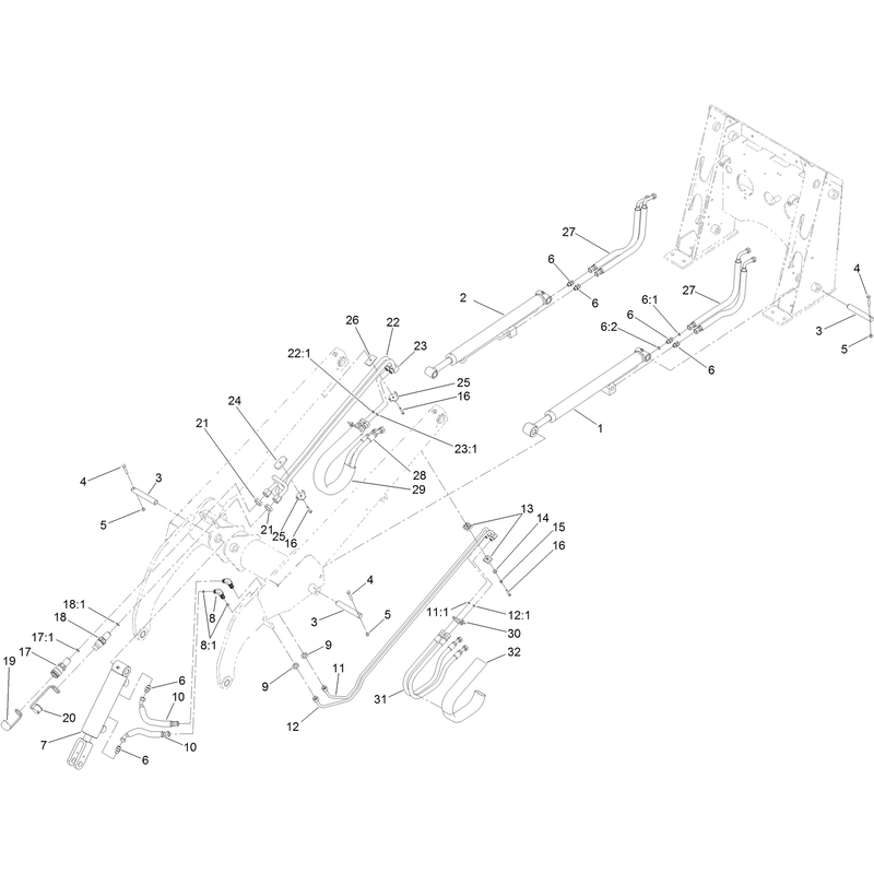 Loader Arm Hydraulic Assembly
