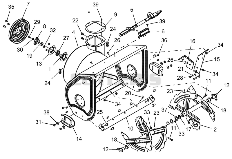 Auger And Housing - 24"