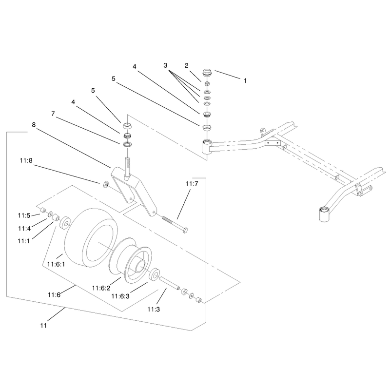 Caster and Wheel Assembly