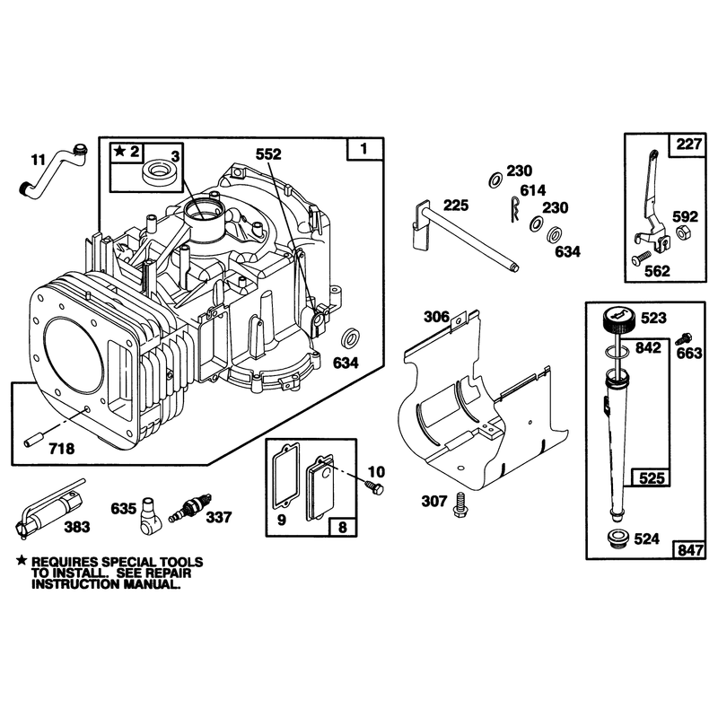 Engine Briggs and Stratton Model 28q777-0668-A1