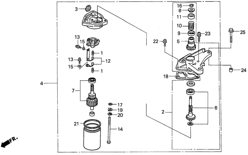 SMA,HMA STARTER MOTOR