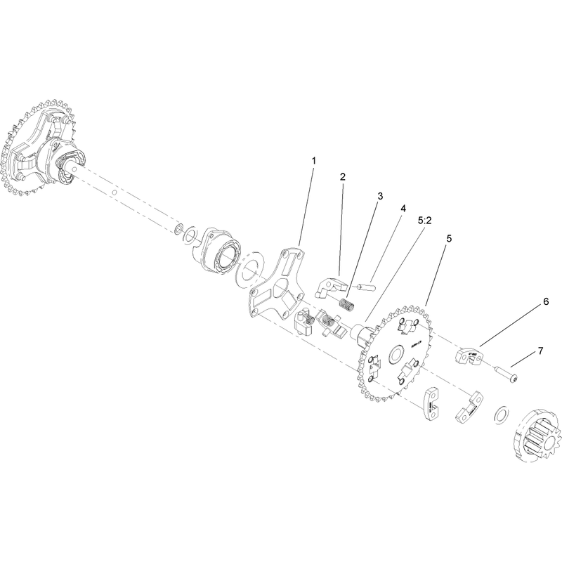 Wheel Clutch Sprocket Assembly