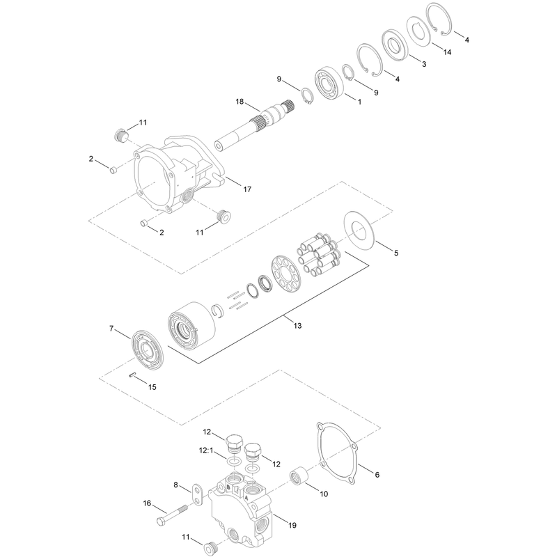 Hydraulic Motor Assembly No. AU87430035