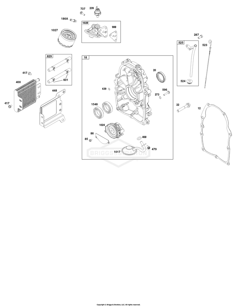 Crankcase Cover and Lubrication Group