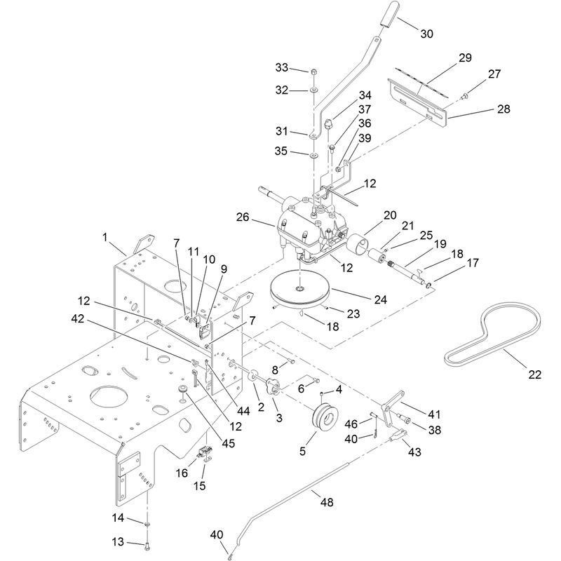 Frame and Transmission Assembly