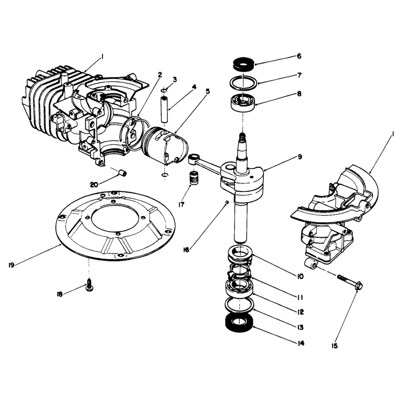 Crankshaft Assembly (engine No. 47pk9-2)