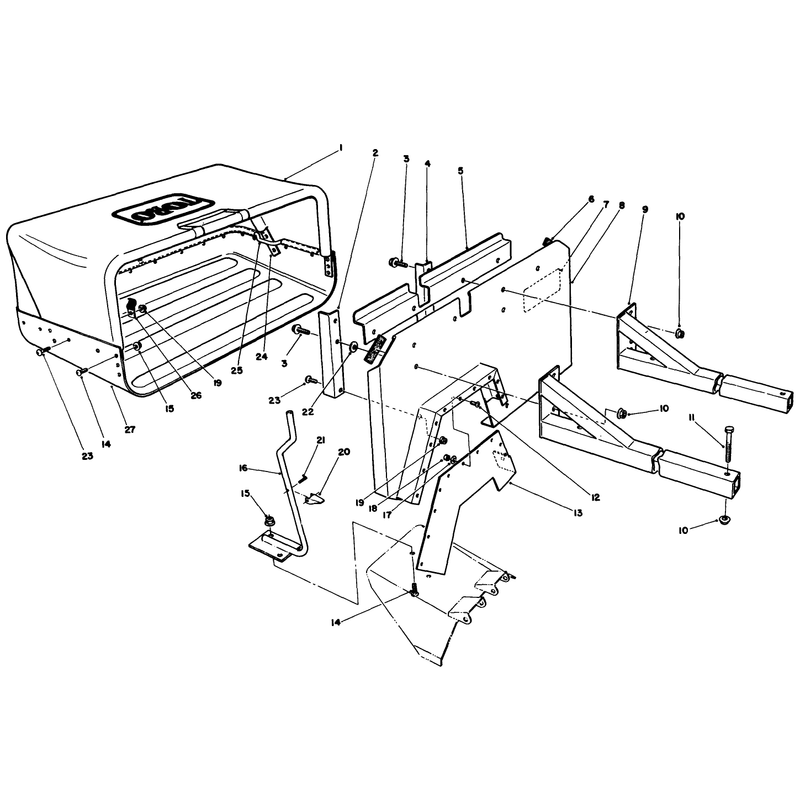 36in Side Discharge Bagging Kit No 30125 Optional