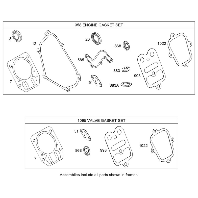 Gasket Kit  Briggs and Stratton 15D104-0112-E1