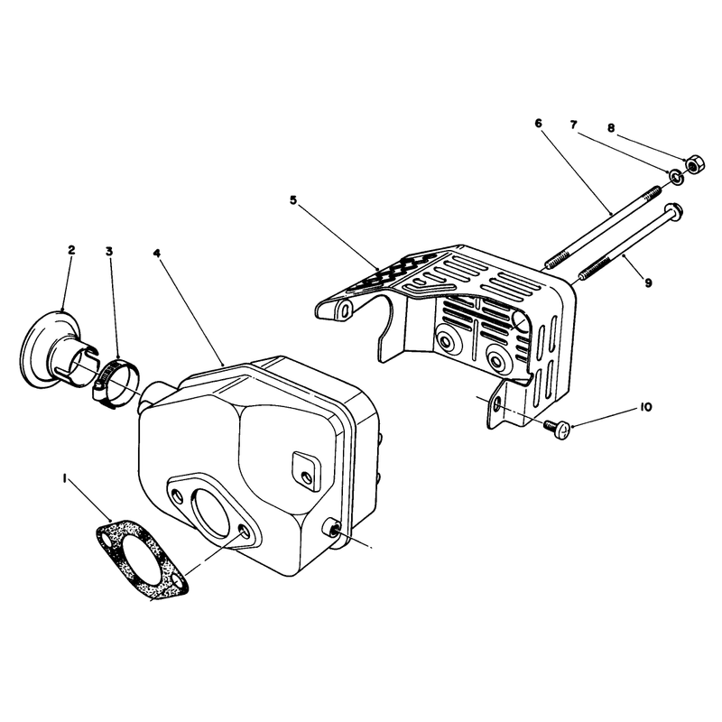 Muffler Assembly Model No 47pn2-3
