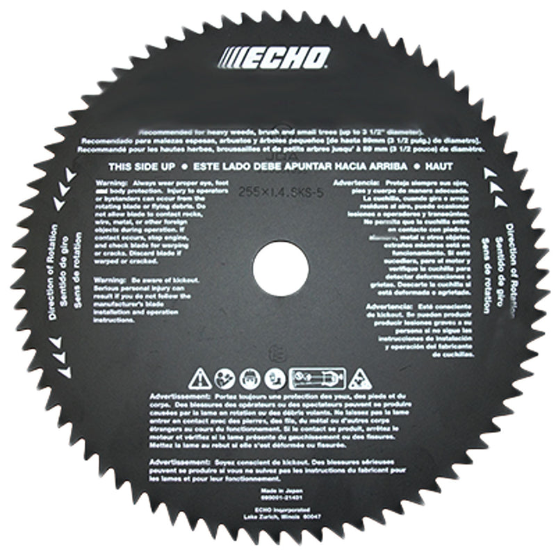 Echo 69500121432 8" 80-Tooth Brush Blade with 1" (25mm) Arbor Hole