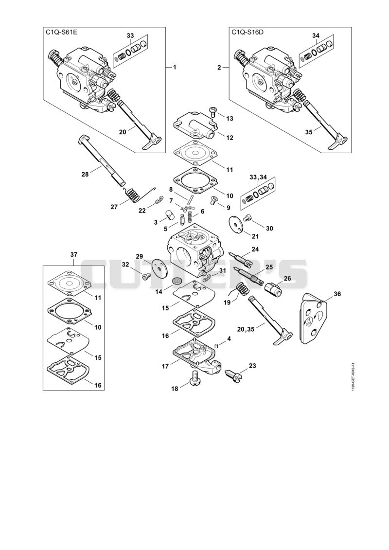Carburetor C1Q-S61 (41.2006), (19.2008)