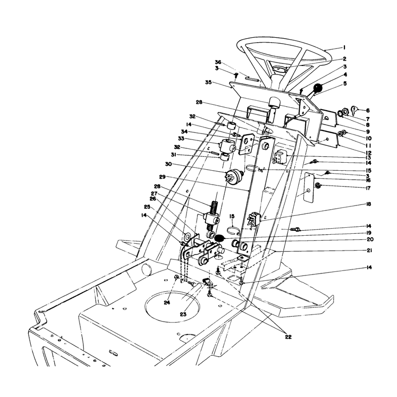 Steering Wheel & Dash Assembly