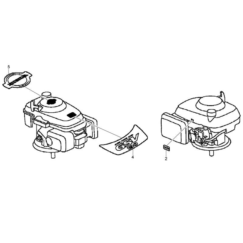 Label Assembly Honda GSV190LA-A3T