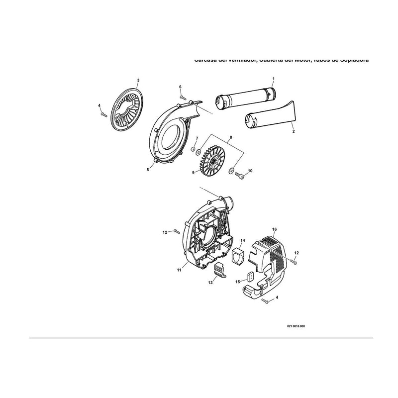 Fan Case, Engine Cover, Blower Pipes