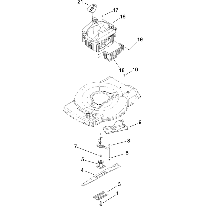 Engine and Blade Assembly