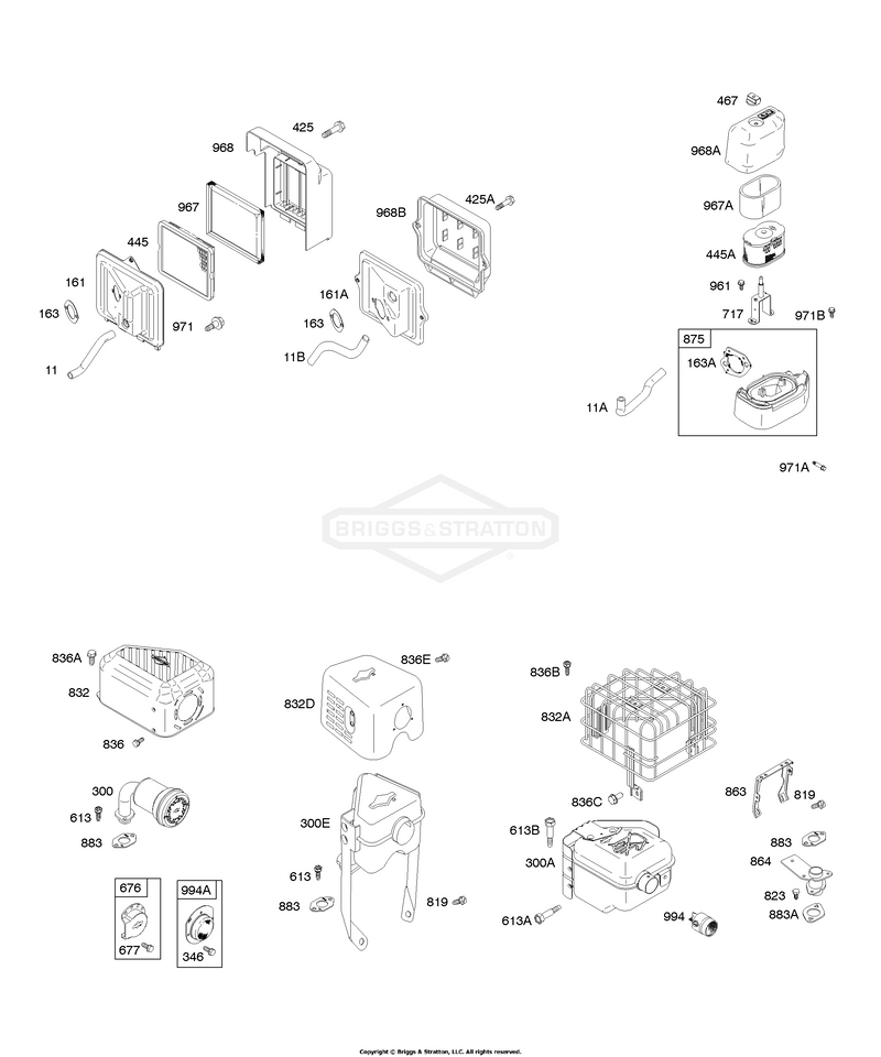 Air Cleaner, Exhaust System