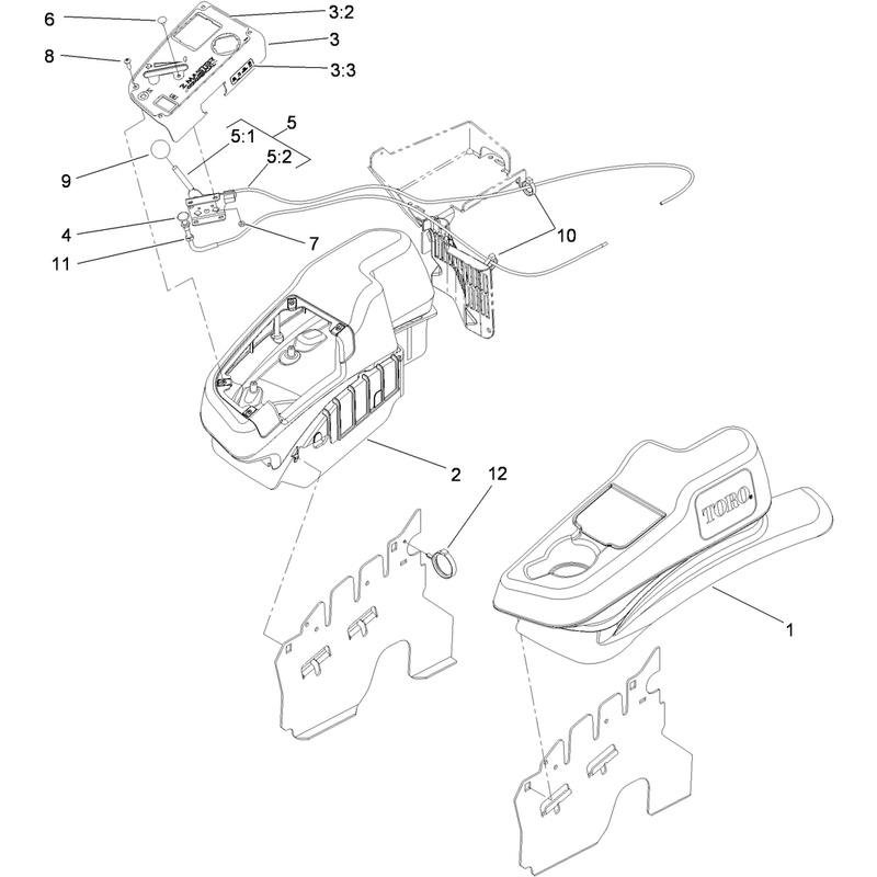 Fender, Console and Control Assembly