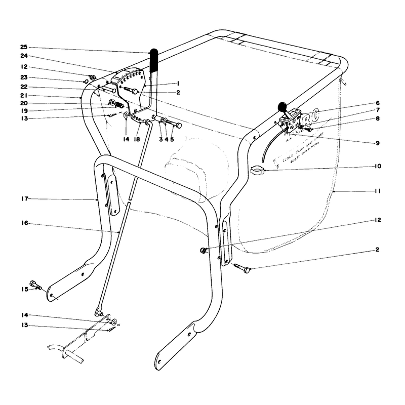 Controls and Handle Assembly Model 62912