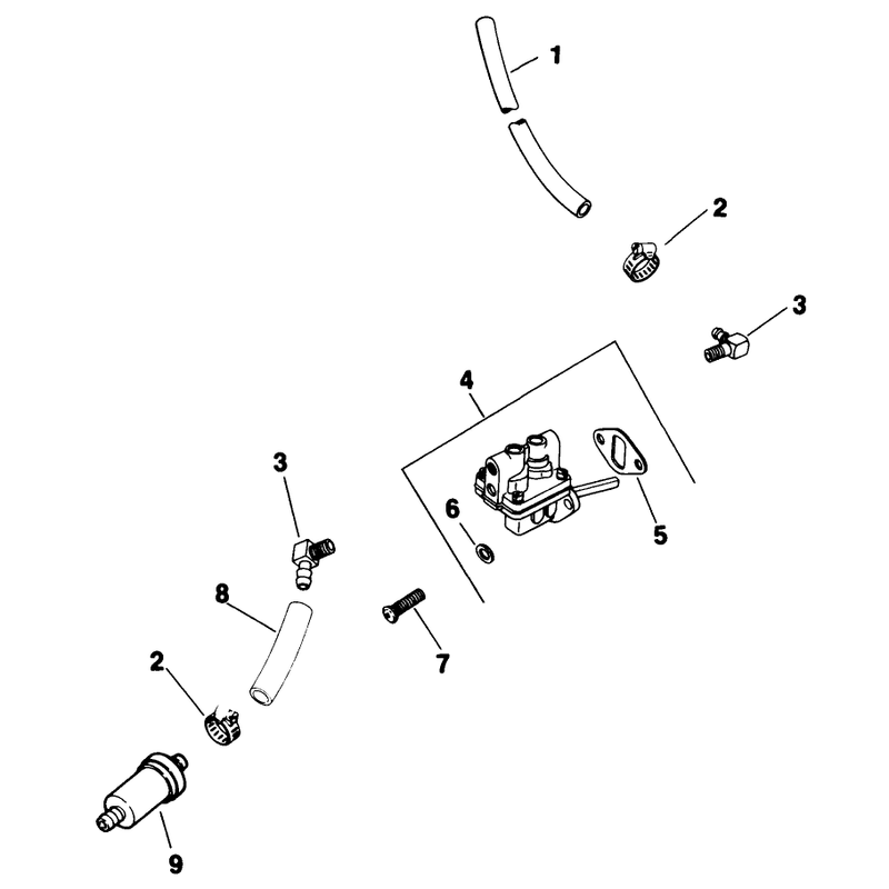 Fuel Pump Engine Kohler Model No M18qs-24615 Continued